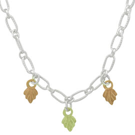 Stamper Jewelry Necklace-Triple Leaf/Chain