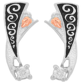 Stamper Jewelry Earring-Scroll/CZ