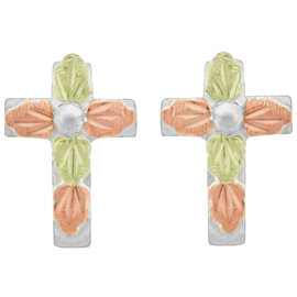 Stamper Jewelry Earring-Cross/Silver