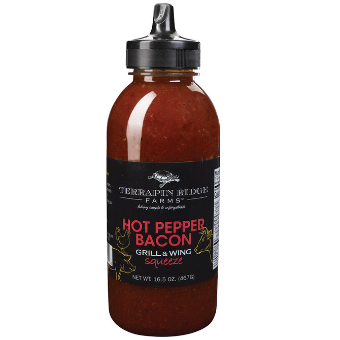 TERRAPIN RIDGE FARMS WING SAUCE-HOT PEPPER BACON 16 OZ