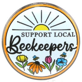 BUTTON PIN FUN PIN-RND SUPPORT BEEKEEPERS