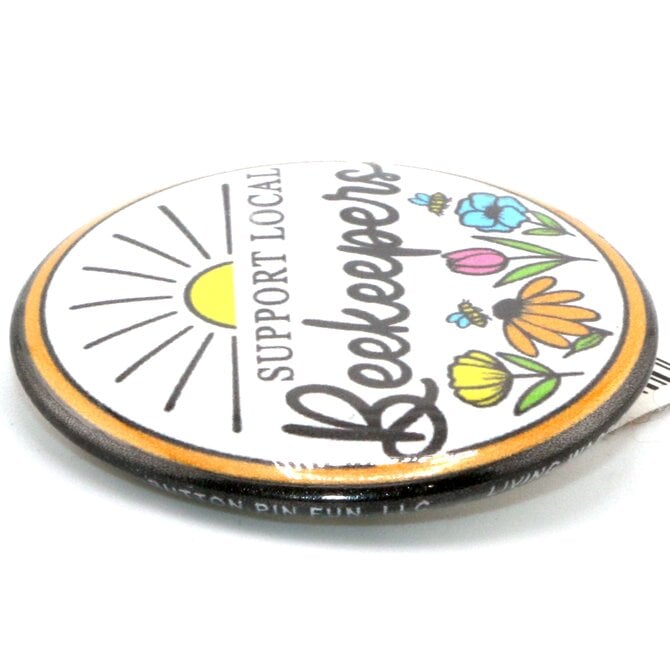 BUTTON PIN FUN PIN-RND SUPPORT BEEKEEPERS