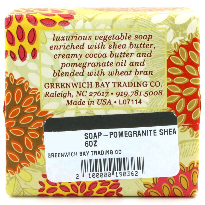 GREENWICH BAY TRADING CO SOAP-POMEGRANITE SHEA 6OZ
