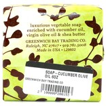 GREENWICH BAY TRADING CO SOAP-CUCUMBER OLIVE OIL 6OZ