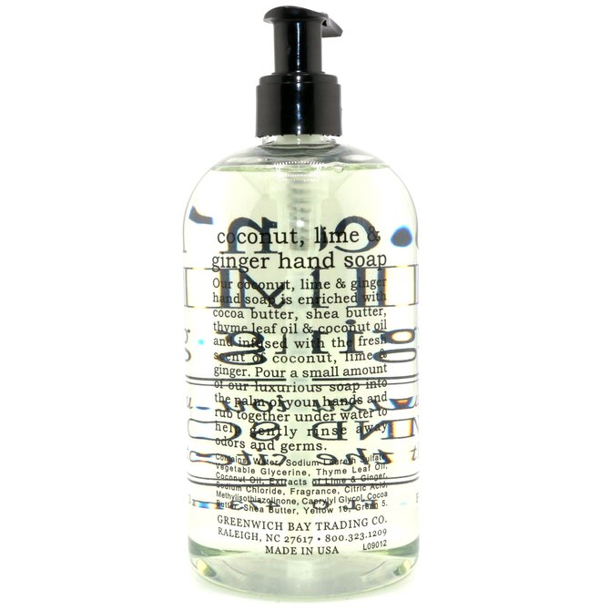 GREENWICH BAY TRADING CO BTL SOAP-COCONUT LIME GINGER 16OZ