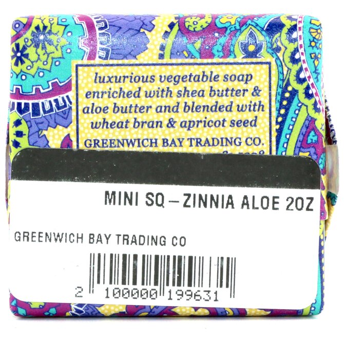 GREENWICH BAY TRADING CO MINI SQ-ZINNIA ALOE 2OZ