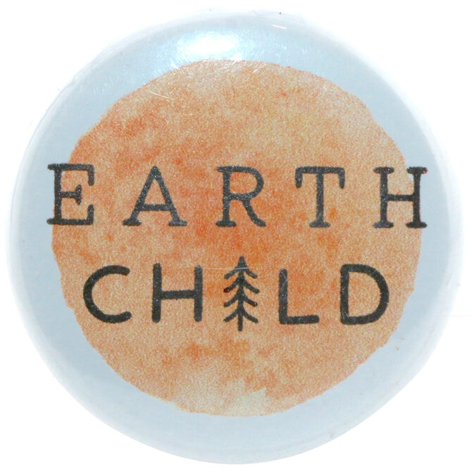 BUTTON PIN FUN PIN-RND EARTH CHILD