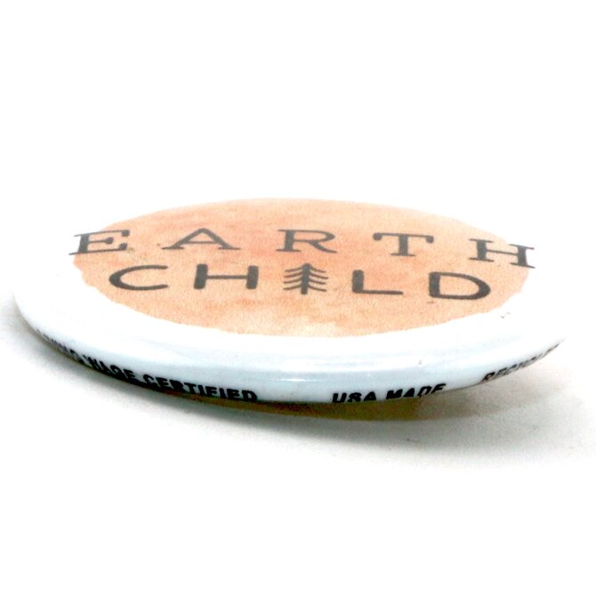 BUTTON PIN FUN PIN-RND EARTH CHILD
