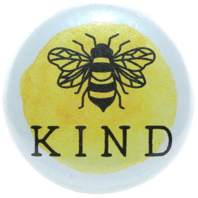 BUTTON PIN FUN PIN-RND BEE KIND
