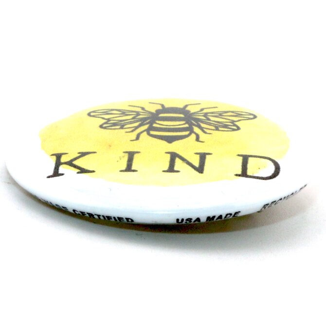 BUTTON PIN FUN PIN-RND BEE KIND