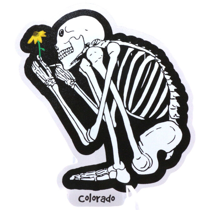 Bumwraps Inc STKR-SKELETON W/ FLWR CO