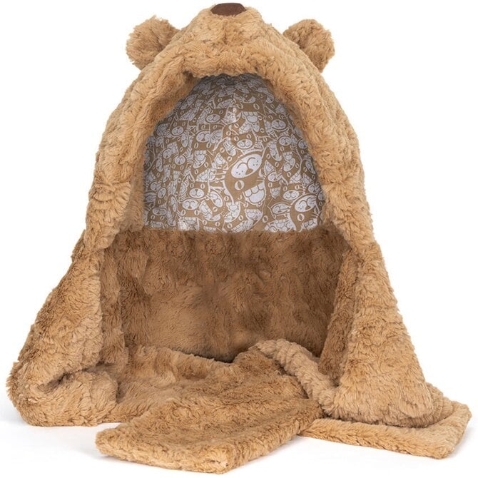 Jelly Cat Inc HAT/HOOD-BARTHOLOMEW BEAR BUNDLESNUG