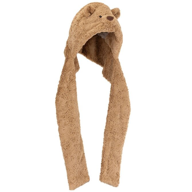 Jelly Cat Inc HAT/HOOD-BARTHOLOMEW BEAR BUNDLESNUG