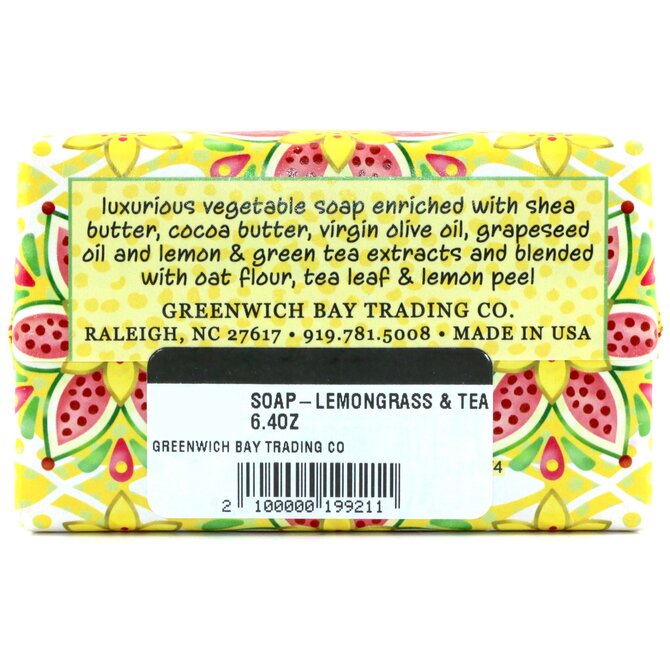GREENWICH BAY TRADING CO SOAP-LEMONGRASS & TEA 6.4OZ