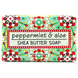 GREENWICH BAY TRADING CO SOAP-PEPPERMINT ALOE 6.4OZ