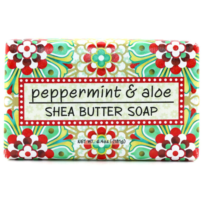 GREENWICH BAY TRADING CO SOAP-PEPPERMINT ALOE 6.4OZ