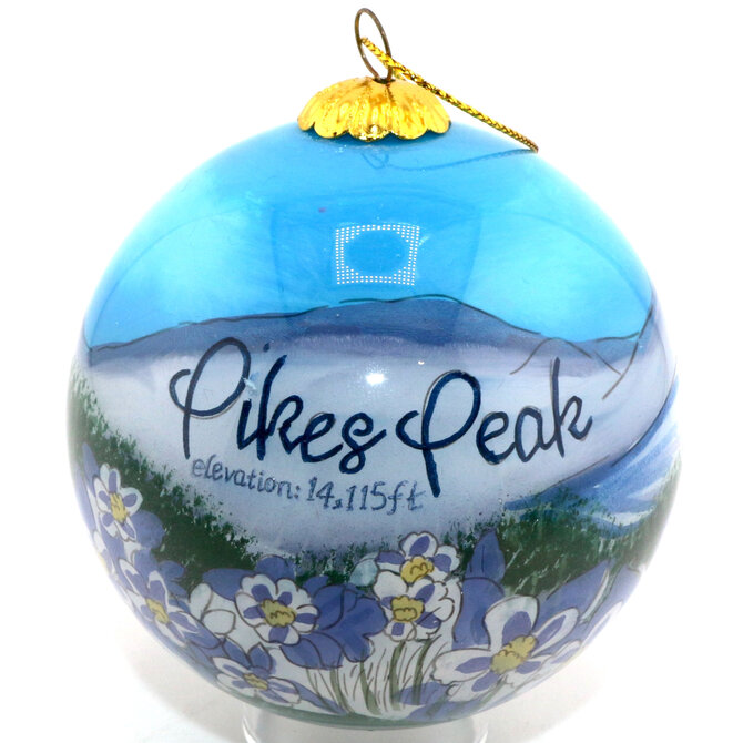 Art Studio Co Ornament-Columbine Pikes Peak
