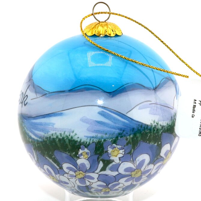 Art Studio Co Ornament-Columbine Pikes Peak