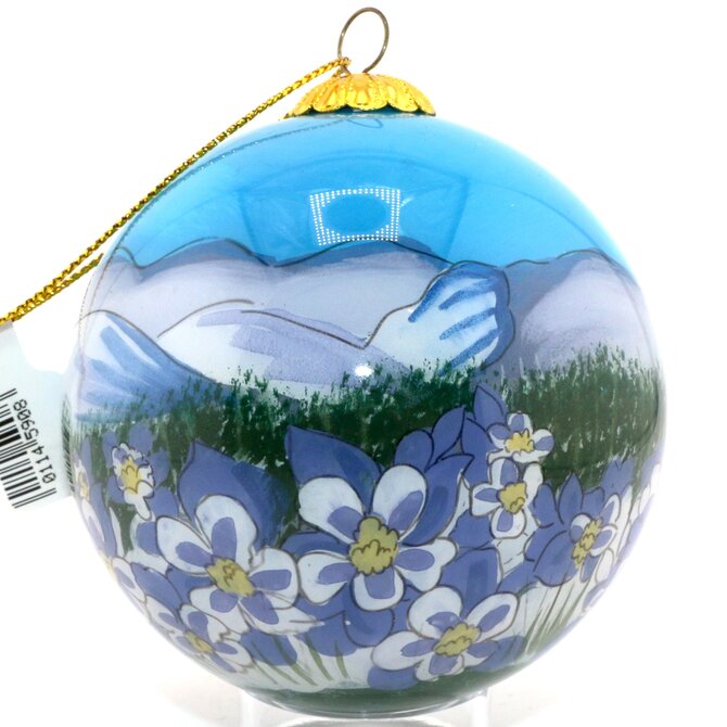 Art Studio Co Ornament-Columbine Pikes Peak
