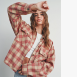 BUTTERMELON Shirt-Plaid Long Sleeve