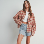 BUTTERMELON Shirt-Plaid Long Sleeve