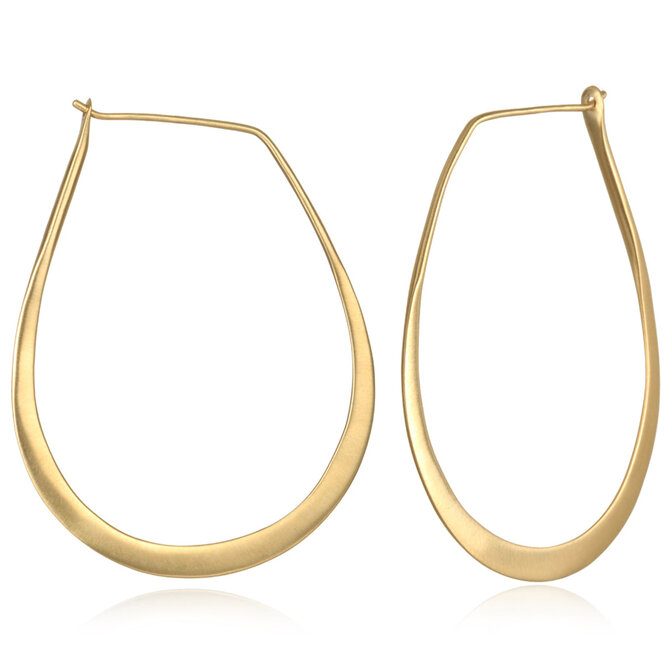Satya Jewelry E-MINIMALIST GOLD HOOP