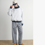 BUTTERMELON Sweatshirt-Cozy Contrast Turtleneck