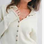 AEMI + CO Cardi-Cropped w/ Buttons