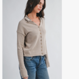 AEMI + CO Cardi-Cropped w/ Buttons