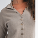 AEMI + CO Cardi-Cropped w/ Buttons