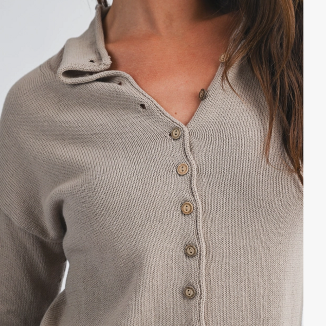 AEMI + CO Cardi-Cropped w/ Buttons