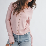 AEMI + CO Cardi-Cropped w/ Buttons