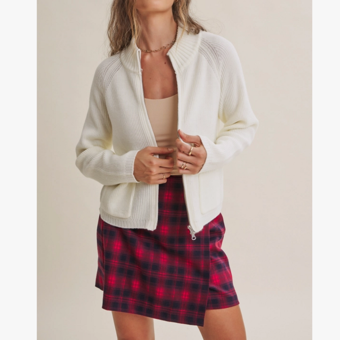 in february Jacket-Sweater 2 Way Zip