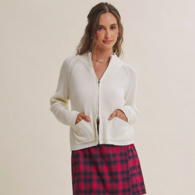 in february Jacket-Sweater 2 Way Zip