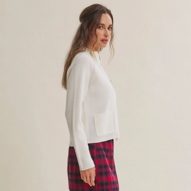 in february Jacket-Sweater 2 Way Zip