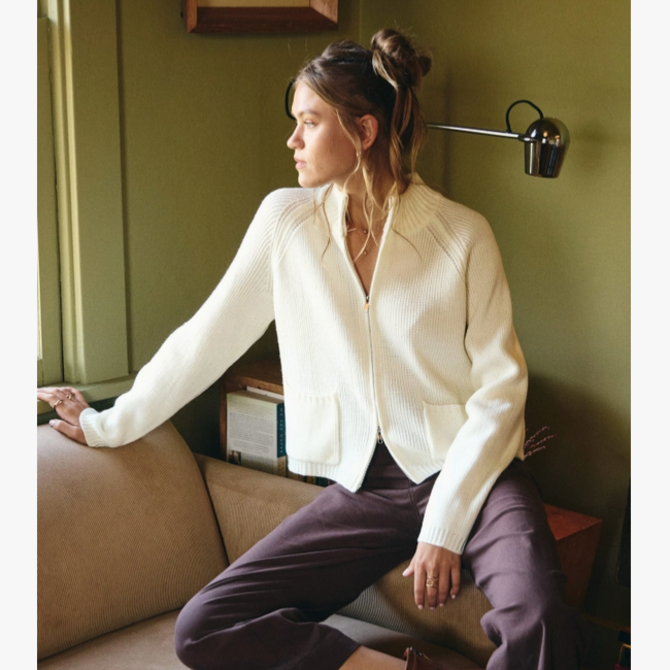 in february Jacket-Sweater 2 Way Zip