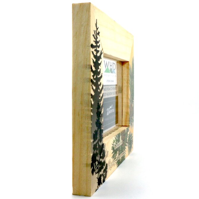 Home Magnetics *FRAME-PINECONE/TREES CO/RM 5X7