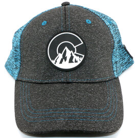 Sanborn Souvenir Co. Inc. CAP-C MOUNTAIN ROUND TEAL/BLK CO