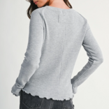 AEMI + CO Top-Thermal Lettuce Edge Long Sleeve