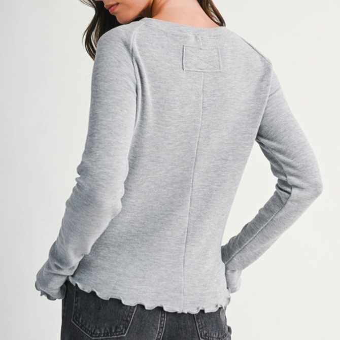 AEMI + CO Top-Thermal Lettuce Edge Long Sleeve