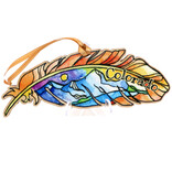 HOLLY SAGE ART ORN-FEATHER MNT SUNSET CO