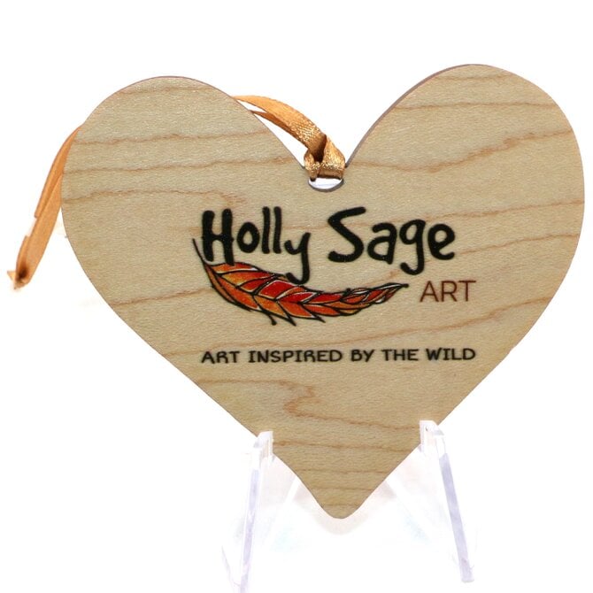 HOLLY SAGE ART ORN-HEART "C" MNTS
