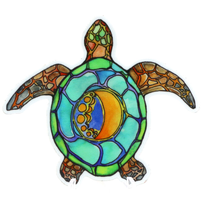 HOLLY SAGE ART STKR-MOON TURTLE
