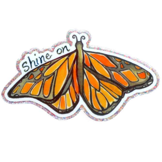 HOLLY SAGE ART STKR-BUTTERFLY SHINE ON GLITTER