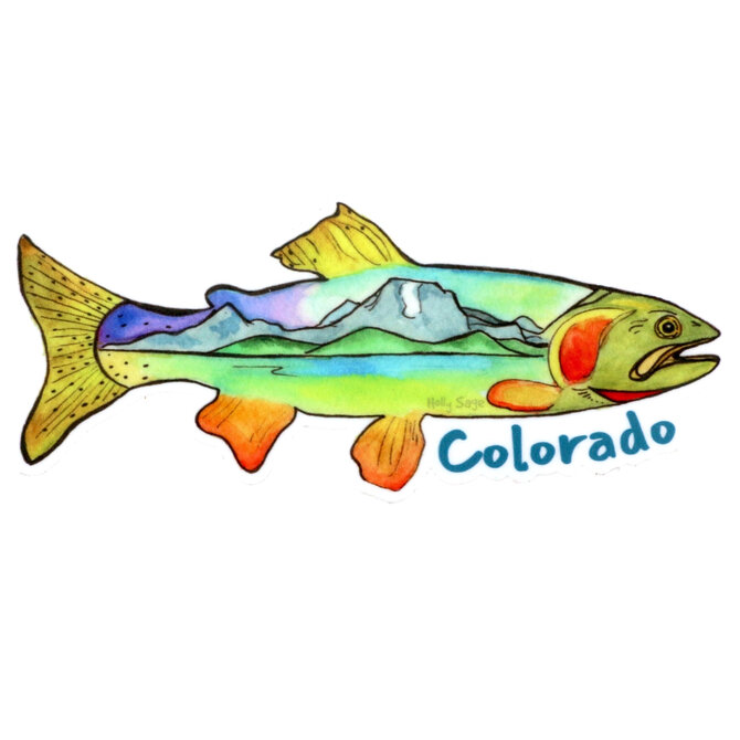 HOLLY SAGE ART STKR-CUTTHROAT CATCH CO