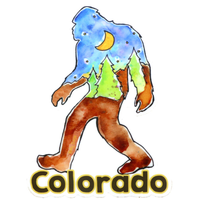 HOLLY SAGE ART STKR-FOREST SASQUATCH CO