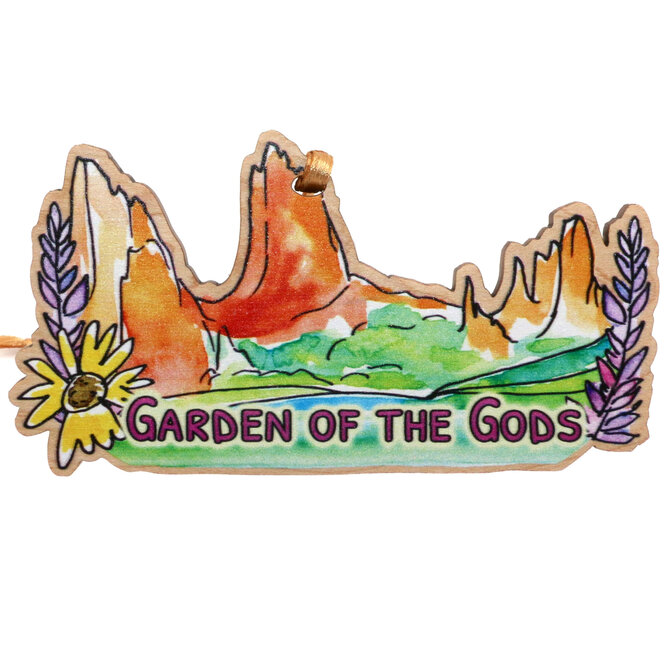 HOLLY SAGE ART ORN-GOG ROCKS/FLOWERS