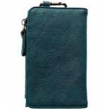 BOBBIE-WLT W/ CARABINER/VIVID DEEP TEAL