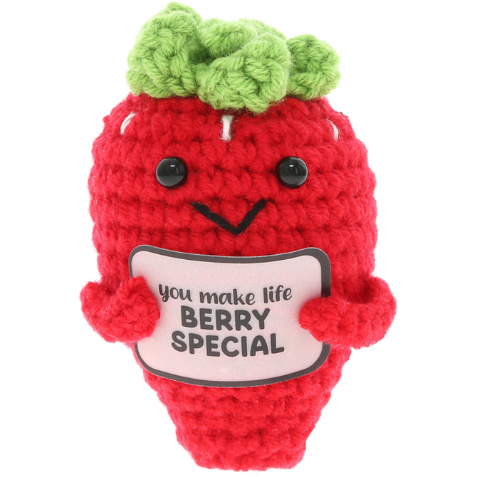 PAVILION GIFT STRAWBERRY-MINI CROCHETED