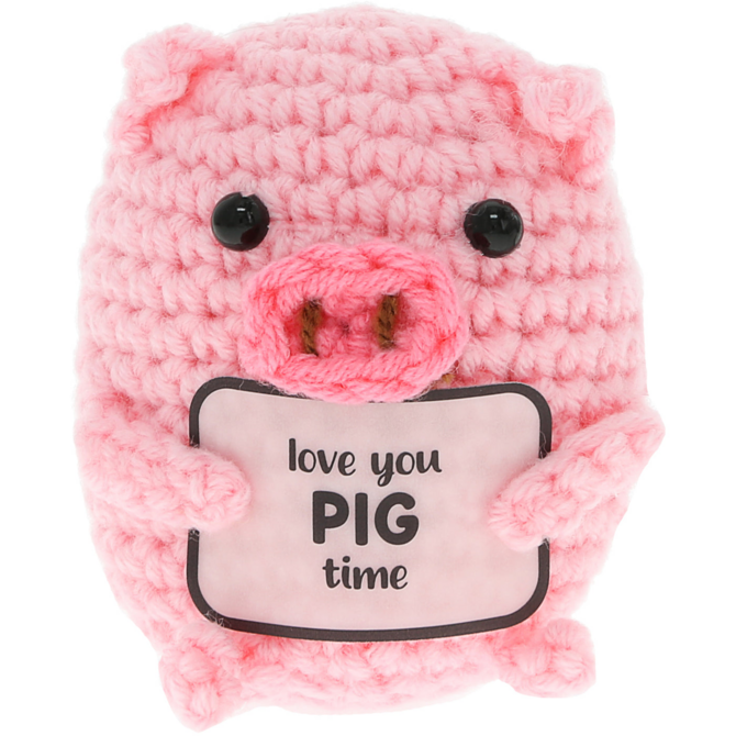 PAVILION GIFT PIG-MINI CROCHETED